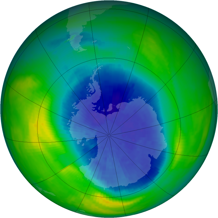 Ozone Map 1986-09-25